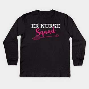 ER Nurse Squad Kids Long Sleeve T-Shirt